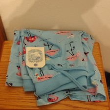 nite nite Girls Flamingo Animal Print Blue Lounge Bottom Piece Drawstring