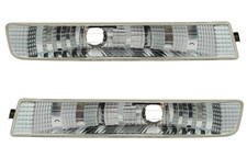 Frontblinker Set für Opel Vivaro 2001-2006 Blinker Klarglas Chrom Silber Weiß
