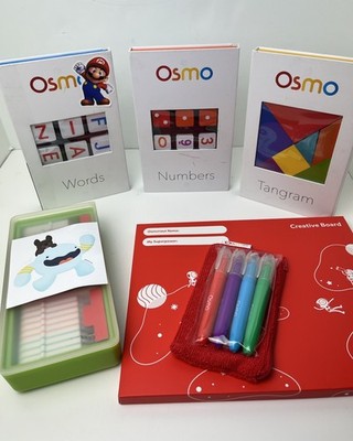 Osmo Learning Lot Coding Blocks, Monster, Tangram, Words, Numbers iPad Read Info