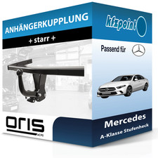 Für Mercedes A-Klasse Stufenheck 11.2018-jetzt ORIS Anhängerkupplung starr neu