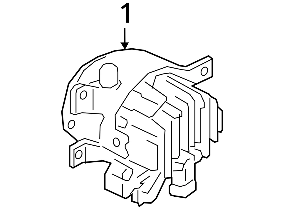 Conjunto de faro antiniebla derecho OEM 26150-4GA0B para Nissan Máxima Murano Infiniti QX50 QX60 Foto 3 de 3
