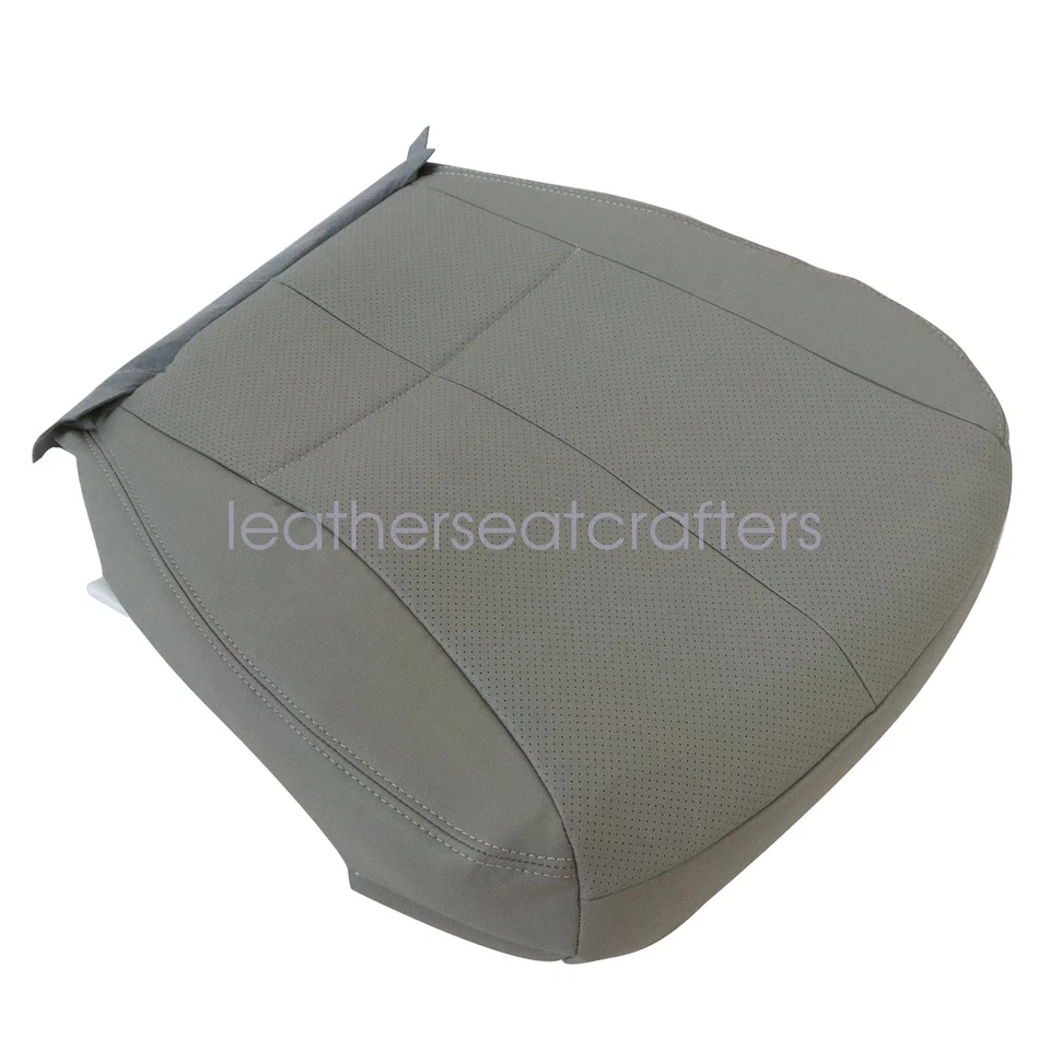 For 2009-13 Subaru Forester Both Side Bottom & Top Perf Leather Seat Cover Gray - Image 4 of 4