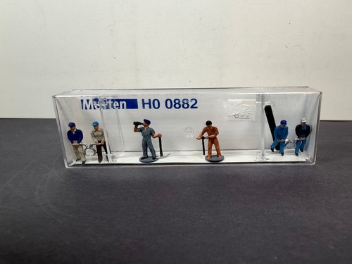 Juego de figuras de tren Merten E-R Preiser 0882 TRACK REPAIRMEN HO escala 1:87 | Condition: New