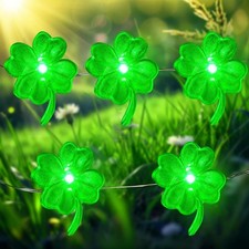 St. Patrick's Day Decorations LED String Lights Battery Operated, 16ft 50LEDs Gr