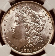 1881 O $1 Morgan Silver Dollar NGC MS63 - 25416
