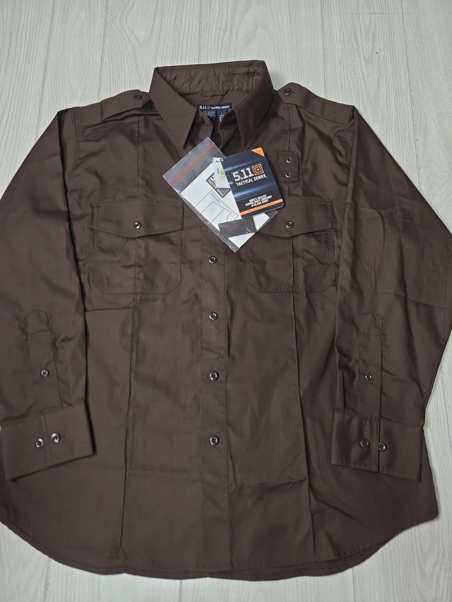 5.11 covert dress shirt 5.11 Tactical Covert Herringbone Shirt, Bark -