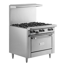 U.S. Range U36-6R Natural Gas 6 Burner 36" Range with Standard Oven - 230,000 BT