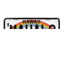 Hawaii Mahalo License Plate Patch Aloha State Sublimated Iron On