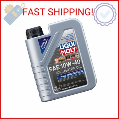LIQUI MOLY MoS2 Antifriction SAE 10W-40 | 1 L | Part -synthetic engine oil | SKU