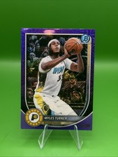 2025-26 Bowman Chrome Myles Turner Purple Mojo Refractor /250 NEW!