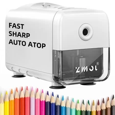 ZMOL Electric Pencil Sharpeners,Heavy Duty Classroom Pencil Sharpeners for 6.5-8