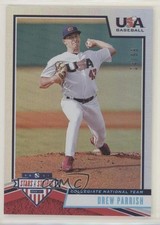 2019 USA Baseball Stars & Stripes Longevity Holo Foil 24/99 Drew Parrish #20 s3g
