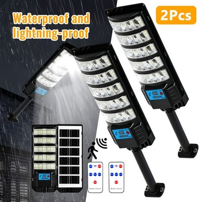 6000W Commercial LED Solar Street Lights Outdoor Dusk to Dawn Solar Super Bright