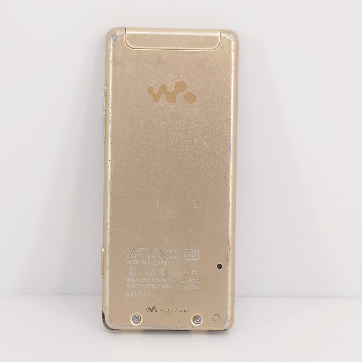 SONY Walkman NW-S774 GOLD 8GB Portable Audio tested made in