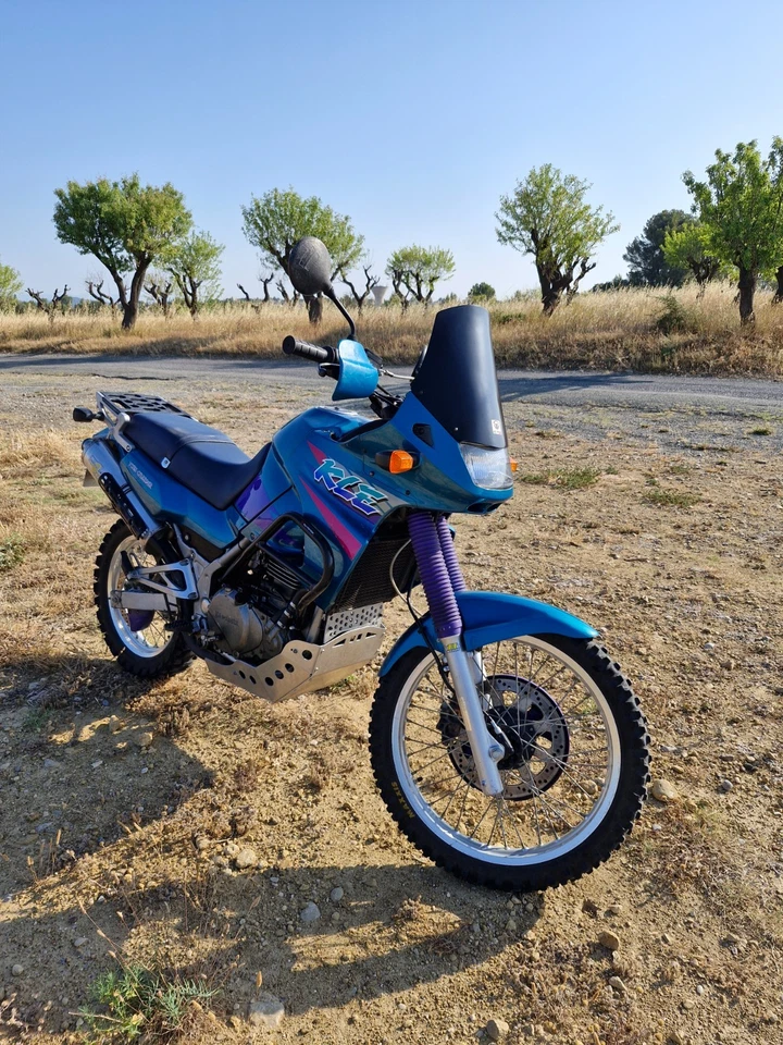 Cupolino KLE 500 1994 2004 rally con supporto gps  kle 500 windscreen with gps  - Immagine 2 di 4