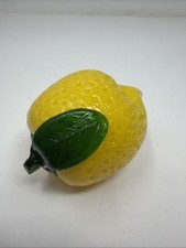 vintage Murano style decorative art glass fruit, yellow lemon