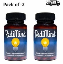 2Pack Redimind Cognitive Supplement Capsules Non-GMO, Vegan, GlutenFree,freeship