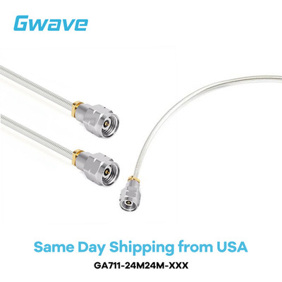 2.4mm Male to 2.4mm Male .086'' Semi-flexible Coax Cable, DC-50GHz