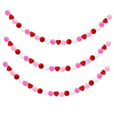 Valentine's Day Felt Heart Garland