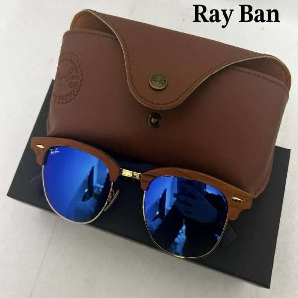 RayBan サングラス Wood Clubmaster 度あり Ray-Ban Wooden Round Sunglasses for Men for sale | eBay