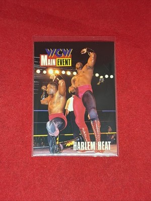 1995 Topps WCW Main Event Harlem Heat Wrestling Rookie Card Booker T Stevie Ray