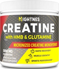 Creatine HMB Powder w/ L-Glutamine & Caffeine - Muscle Growth & Recovery SEALED