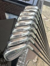 TAYLORMADE SUPER STEEL BURNER IRONS 3-PW GRAPHITE BUBBLE SHAFT RIGHT HANDED