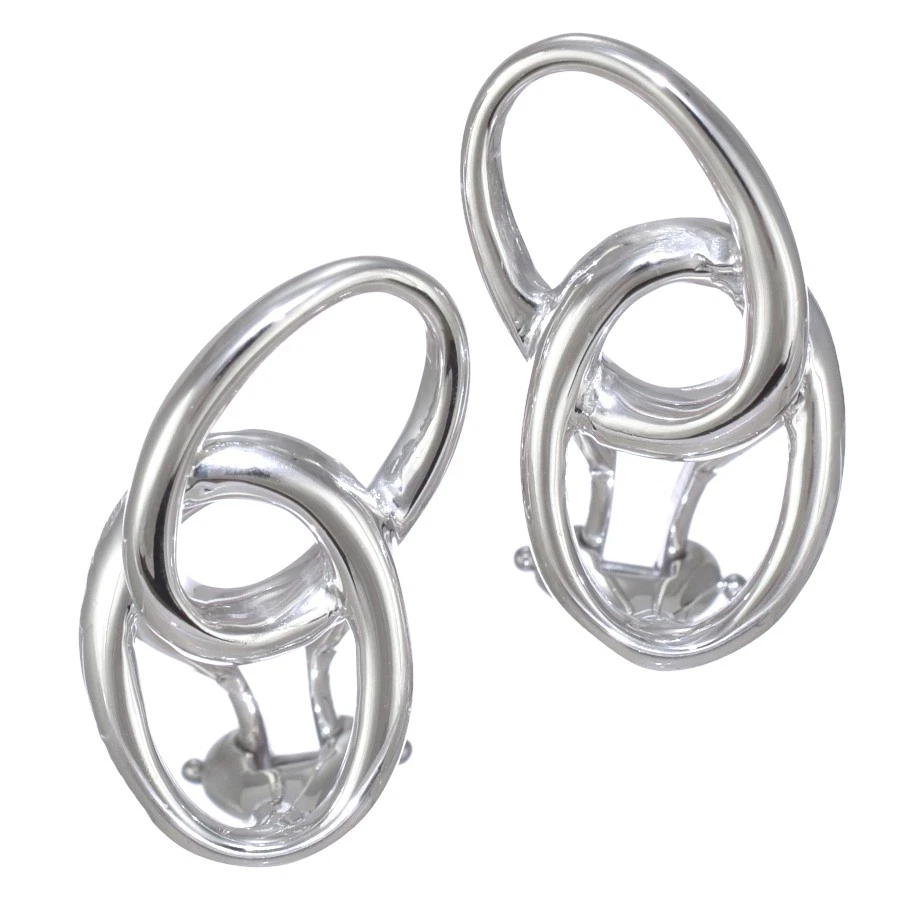 Tiffany & Co. Elsa Peretti Double Loop Ohrringe Sterling Silber 925 Japan