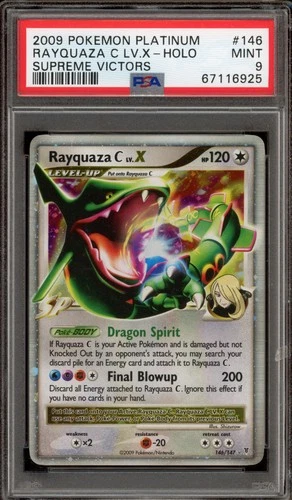 Pokemon Rayquaza C Lv.X Supreme Victors Holo Ultra Rare #146 PSA 9 Mint