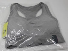 2 -All in Motion Seamless Racer Sport Bra Light Heather Gray XXL Lot of 2 NWT
