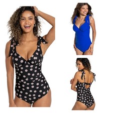 Pour Moi Rosa Cove Swimsuit Underwired Non Padded Plunge Womens Swimwear 26534