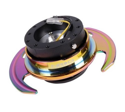 NRG Gen 3 Quick Release Black Body Neo Chrome Ring SRK-650BK-MC Steering Hub