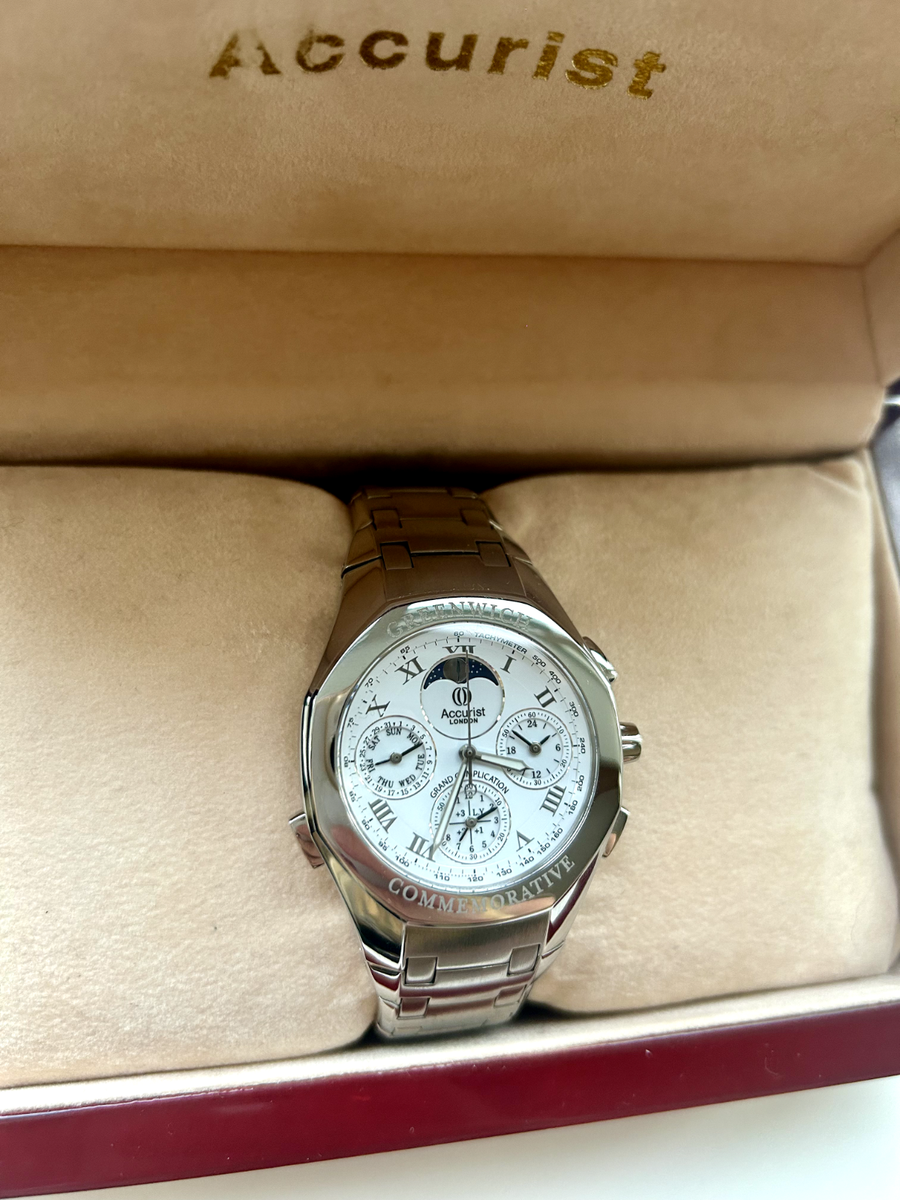 Rare Accurist GMT101 Grand Complication Greenwich Commemorative Limited Ed  Watch