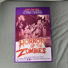 Horror of the Zombies 1974 Press Sheet