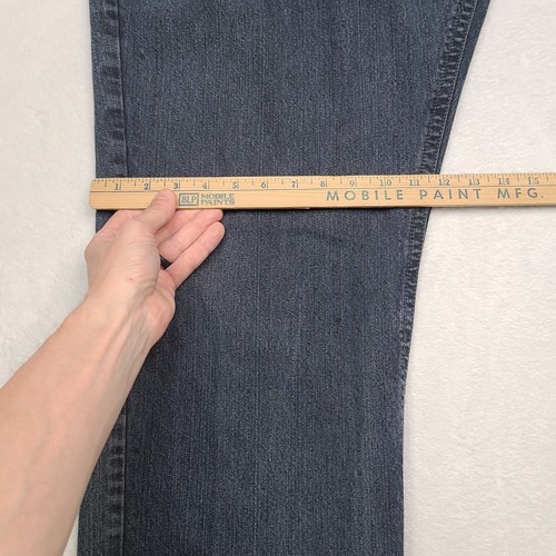 Jeans vintage Enyce uomo 44x32 larghi Y2K gamba larga hip hop sbiadito denim skater - Foto 9 di 14