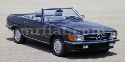 Mercedes R107 SL Black Outdoor Fabric Car Cover W/ Mirror Pockets 1971-89 New