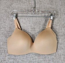 Knix WingWoman Contour Bra Wireless Beige Womens 38D Back Smoothing Nice!
