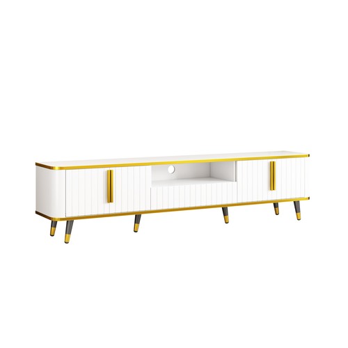 Minimalism TV Stand Open Storage Shelf for TVs Up To 85" Entertainment Center - Picture 6 of 11