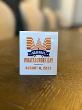National Whataburger Day Table Tent 73
