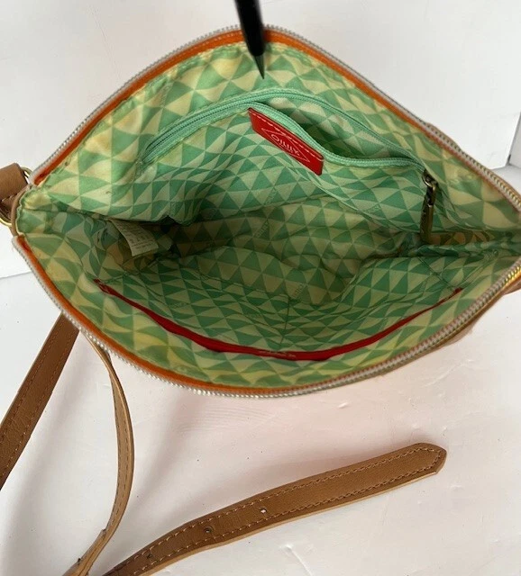 Bolso Bandolera Oilily Mujer Mini Bolso Naranja Rojo Floral Bolso Justo Foto 4 de 4