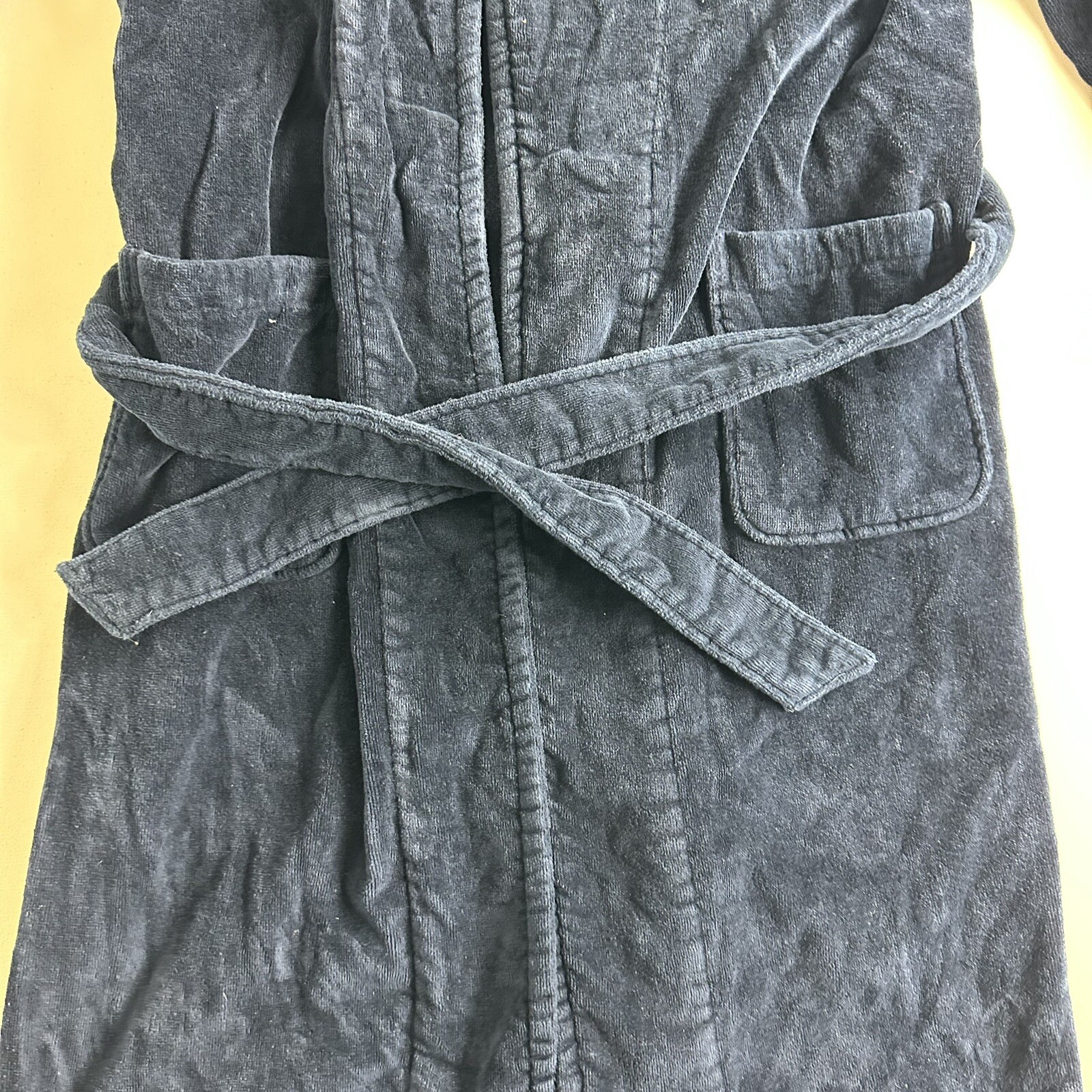 IZOD sleepwear Blue Robe Bathrobe Size Large 100 Cotton Belt Casual eBay