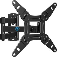 PERLESMITH TV Wall Bracket for 13-42" Flat & Curved TVs – Swivel & Tilt Mount