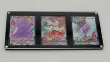 Pokemon 3 Card Holder Acrylic Case Framing/Display Quality Original Case Only