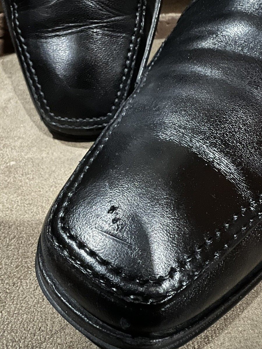MONTE ROSSO LUCCA NAPPA LEATHER LOAFER - BLACK Made In ITALY 