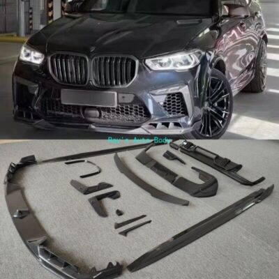 Fits For BMW X5M F95 Carbon Fiber Front Lip Rear Diffuser Sideskirts Wing Fender