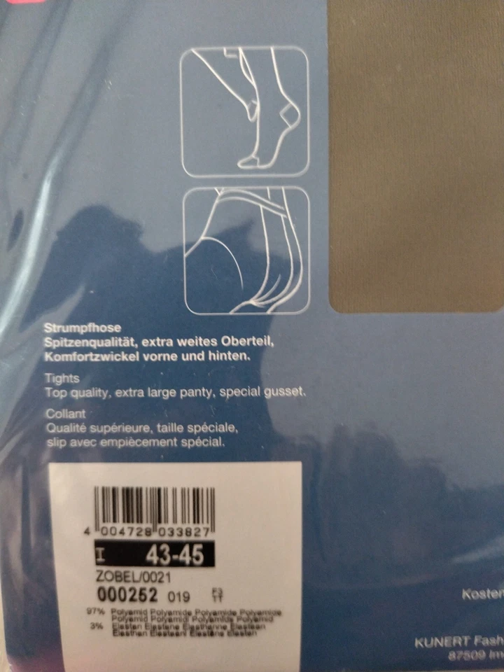 Gr. 42 44 NEU - 3 Fein Strumpfhosen z. Preis für 2 Hudson Tradition 20den, Braun - Bild 2 von 3