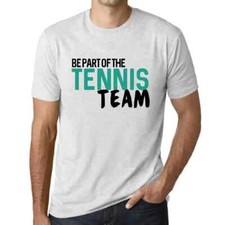 T-shirt graphique homme faites partie de l'équipe de tennis écologique édition limitée
