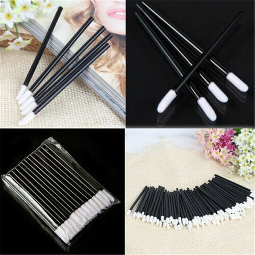 50/100Pcs Disposable Lip Brush Gloss Lipstick Wands Applicator Brush Makeup Tool - Picture 3 of 9