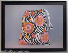 Gymnastics Leotard Grip Bags / Zebra with Flowers Gymnast Birthday Goody Bag