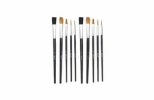 Harris 10 Artists Paint Brushes Set Fine Paintwork Craft Hobbies Model Airfix